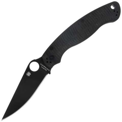 Nóż składany Spyderco Military 2 Salt Black G10, Black DLC MagnaCut by Sal, Eric Glesser (C36GMCBKP2) Nóż składany Spyderco Military 2 Salt Black G10, Black DLC MagnaCut by Sal, Eric Glesser (C36GMCBKP2)