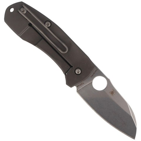Nóż składany Spyderco Techno 2 Gray Titanium, Stonewashed CTS XHP by Marcin Slysz (C158TIP2)