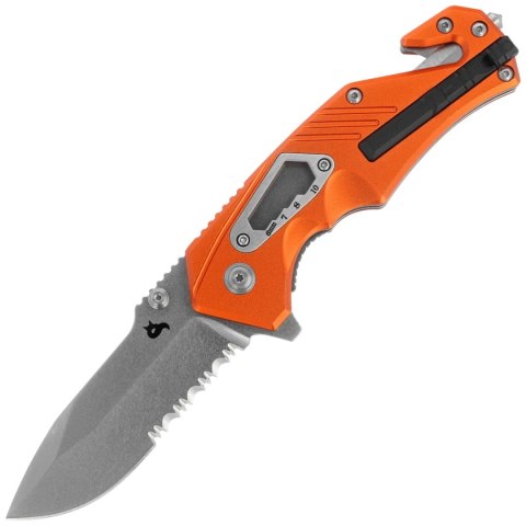 Nóż składany ratowniczy BlackFox Demand Orange Aluminium, Stonewashed D2 (BF-784 OR) Nóż składany ratowniczy BlackFox Demand Orange Aluminium, Stonewashed D2 (BF-784 OR)