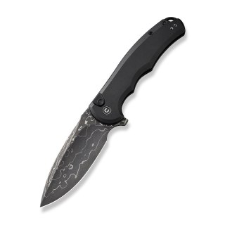 Nóż CIVIVI Button Lock Praxis Alu Black Damast