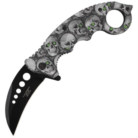 Nóż składany Herbertz CJH Karambit Skulls, Black Blade 420 (572413 - ART000137) Nóż składany Herbertz CJH Karambit Skulls, Black Blade 420 (572413 - ART000137)