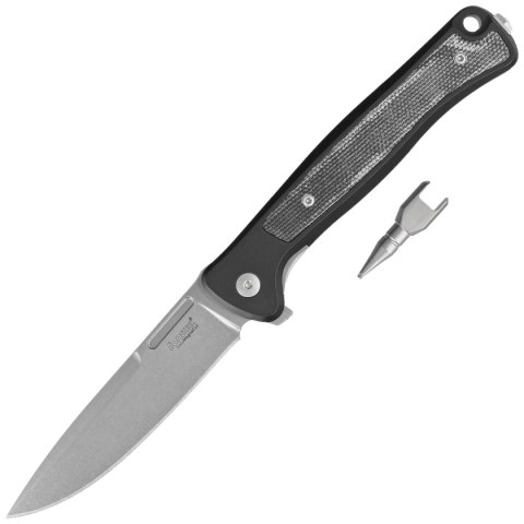 Nóż składany LionSteel Skinny Black Aluminium/Black Canvas Micarta, Stonewashed MagnaCut by Molletta (SK01A BS) Nóż składany LionSteel Skinny Black Aluminium/Black Canvas Micarta, Stonewashed MagnaCut by Molletta (SK01A BS)