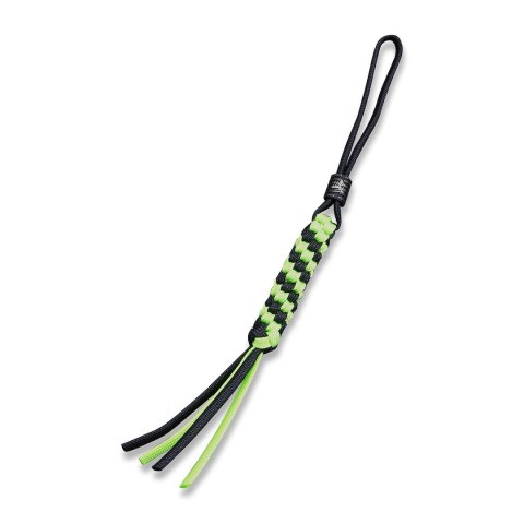 Zawieszka Paracord WE Green/Black + Ti Bead Black Zawieszka Paracord WE Green/Black + Ti Bead Black