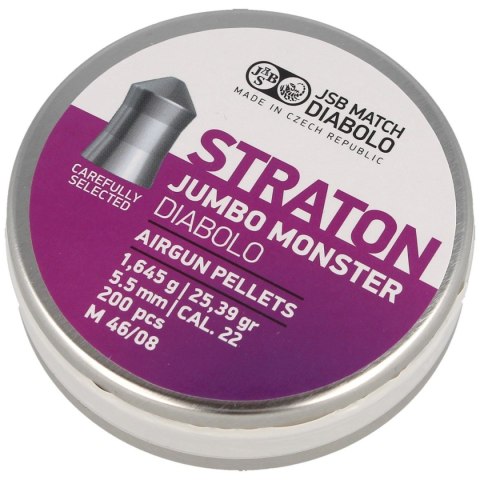 Śrut JSB Diabolo Straton Jumbo Monster 5.51mm 200szt (546289-200) Śrut JSB Diabolo Straton Jumbo Monster 5.51mm 200szt (546289-200)
