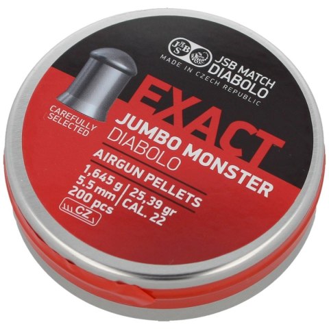 Śrut JSB Exact Jumbo Monster 5.52mm 200szt (546288-200) Śrut JSB Exact Jumbo Monster 5.52mm 200szt (546288-200)