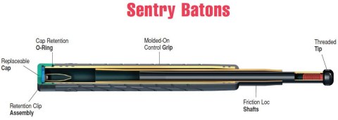 Pałka teleskopowa ASP Sentry 21'' Santoprene, Friction Loc (52400)