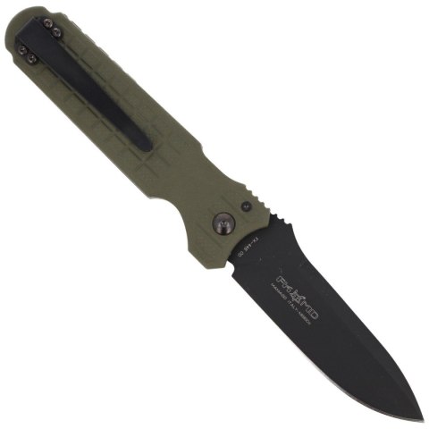 Nóż automatyczny Fox Predator II 2F Full Auto OD Green FRN, Black Idroglider N690Co (FX-448 OD)