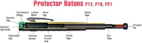 Pałka teleskopowa ASP Protector Friction Loc 16'' (52222)