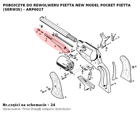 Pobojczyk Pietta 1863 Remington Pocket (ARP6027) Pobojczyk Pietta 1863 Remington Pocket (ARP6027)