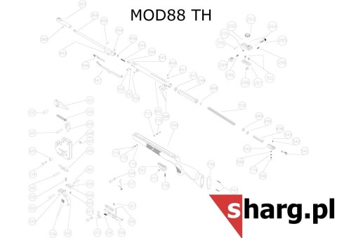 Sprężyna bezpiecznika spustu do wiatrówki Hatsan MOD 33-155, Dominator 200, Proxima (118)