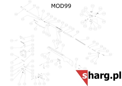 Śruba mocująca kabłąk przednia do Hatsan MOD 33-155, Dominator 200, Striker, Proxima (777)