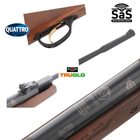 Wiatrówka Hatsan 95 QE, lufa QE 4.5 mm Wiatrówka Hatsan 95 QE, lufa QE 4.5 mm