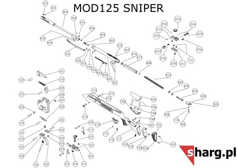 Element bezpiecznika do wiatrówki Hatsan MOD 33-155 (113)