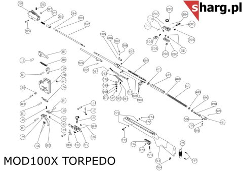 Kamień blokujący tłok do Hatsan MOD 33-135, Torpedo: 100X, 105X, 150, 155, Dominator 200, Proxima (111)