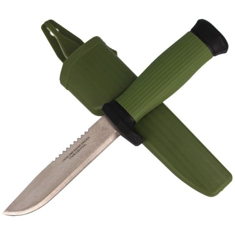 Nóż Lindbloms myśliwski / wędkarki Olive Stal Nierdzewna 115mm (4000) Nóż Lindbloms myśliwski / wędkarki Olive Stal Nierdzewna 115mm (4000)