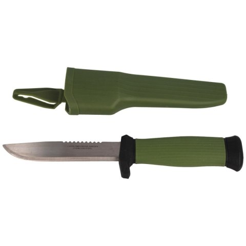 Nóż Lindbloms myśliwski / wędkarki Olive Stal Nierdzewna 115mm (4000) Nóż Lindbloms myśliwski / wędkarki Olive Stal Nierdzewna 115mm (4000)