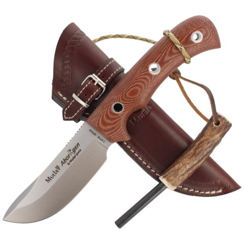 Nóż Muela Aborigen-12C Brown Canvas Micarta, Satin X50CrMoV15 by Maykol Garcia Nóż Muela Aborigen-12C Brown Canvas Micarta, Satin X50CrMoV15 by Maykol Garcia