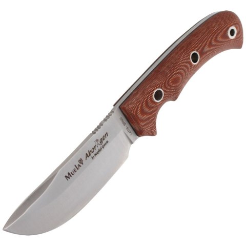 Nóż Muela Aborigen-12C Brown Canvas Micarta, Satin X50CrMoV15 by Maykol Garcia Nóż Muela Aborigen-12C Brown Canvas Micarta, Satin X50CrMoV15 by Maykol Garcia