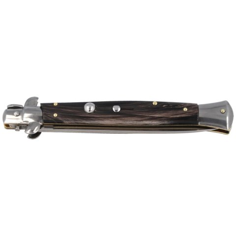 Nóż sprężynowy Frank Beltrame Stiletto Horn 28cm (FB 28/58) Nóż sprężynowy Frank Beltrame Stiletto Horn 28cm (FB 28/58)