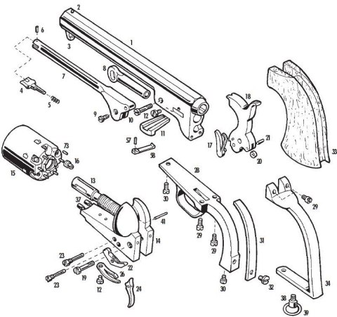 Rewolwer Pietta 1851 Colt Navy Yank Civilian Steel .44 (YAC44)