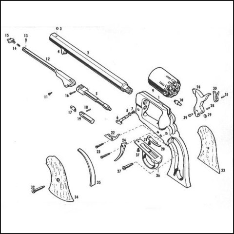 Rewolwer Pietta 1862 Spiller & Burr kal. 36 (SPB36)