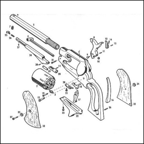 Rewolwer Pietta 1863 Remington Pocket kal. 31 (RPB31)