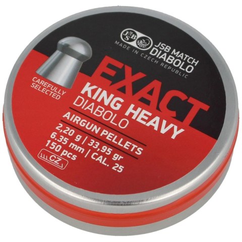 Śrut JSB Diabolo Exact King Heavy 6.35mm 150szt (546398-150) Śrut JSB Diabolo Exact King Heavy 6.35mm 150szt (546398-150)