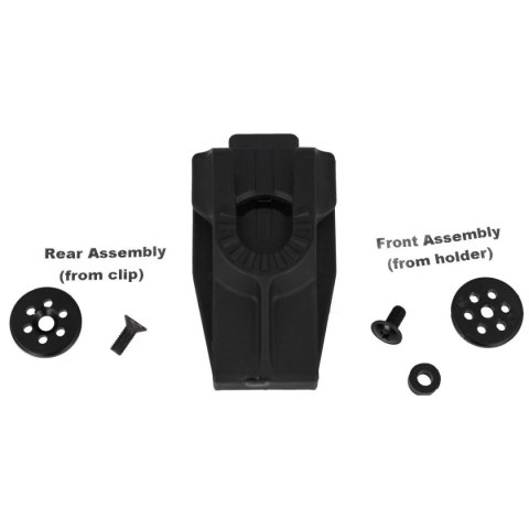 Mocowanie na pas ESP Roto 360° Belt Clip z Quick Change, wsuwane (UBC-05 BK) Mocowanie na pas ESP Roto 360° Belt Clip z Quick Change, wsuwane (UBC-05 BK)