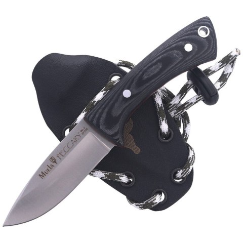 Nóż na szyję Muela Black Micarta Neck Knife, Satin 1.4116 (PECCARY-8M) Nóż na szyję Muela Black Micarta Neck Knife, Satin 1.4116 (PECCARY-8M)