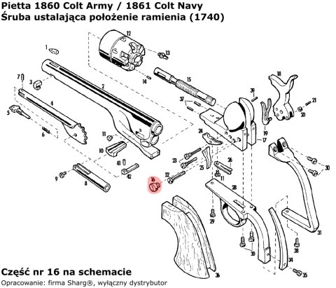 Śruba ustalająca położenie ramienia Rew. Pietta Śruba ustalająca położenie ramienia Rew. Pietta